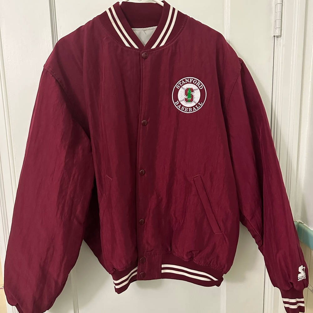 Vintage Stanford Baseball Bomber Jacket